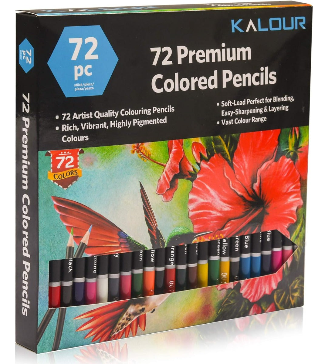 ArteMax Juego 72 Lápices De Colores – Colores Vibrantes Para Creaciones Artísticas