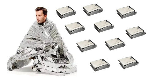 MantasPro Pack 10 Mantas Térmicas de Emergencia – Protección Vital Contra el Frío