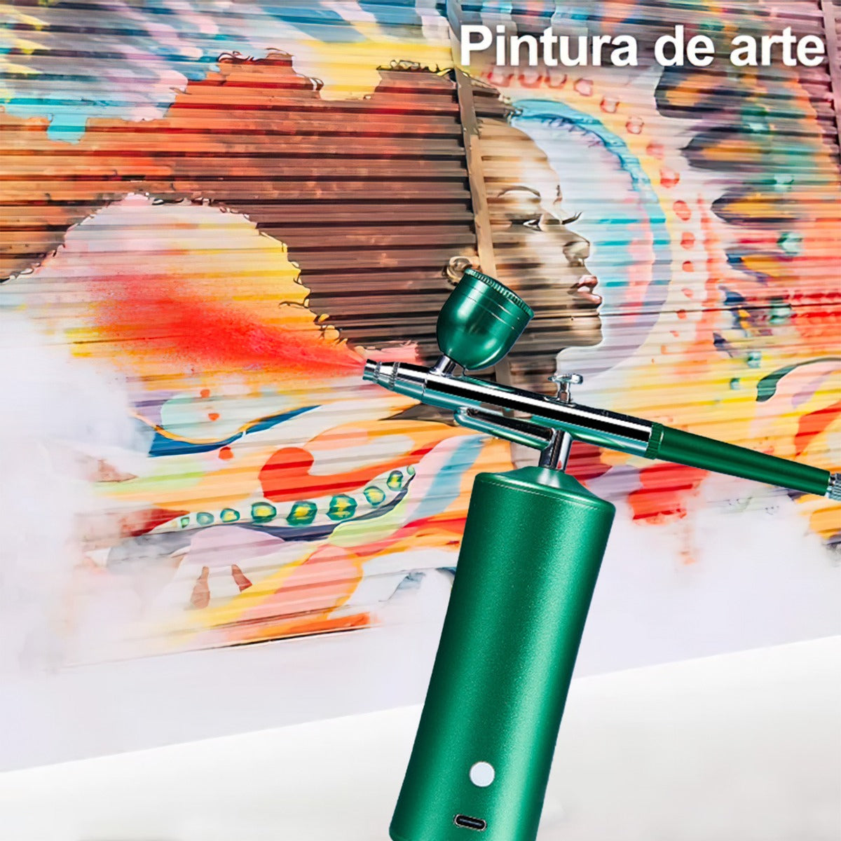 AerógrafoPro Kit De Aerógrafo Profesional Recargable – Portátil y Preciso