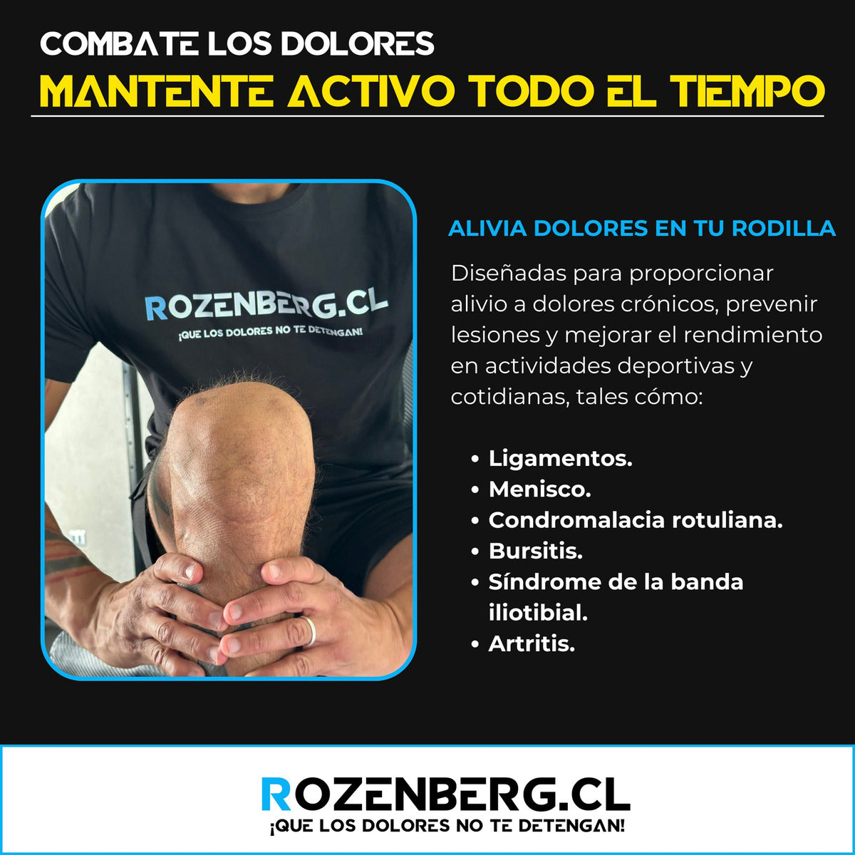 Rozenberg Rodilleras Compresión X2 – Alivio y Protección Con Fibra De Cobre