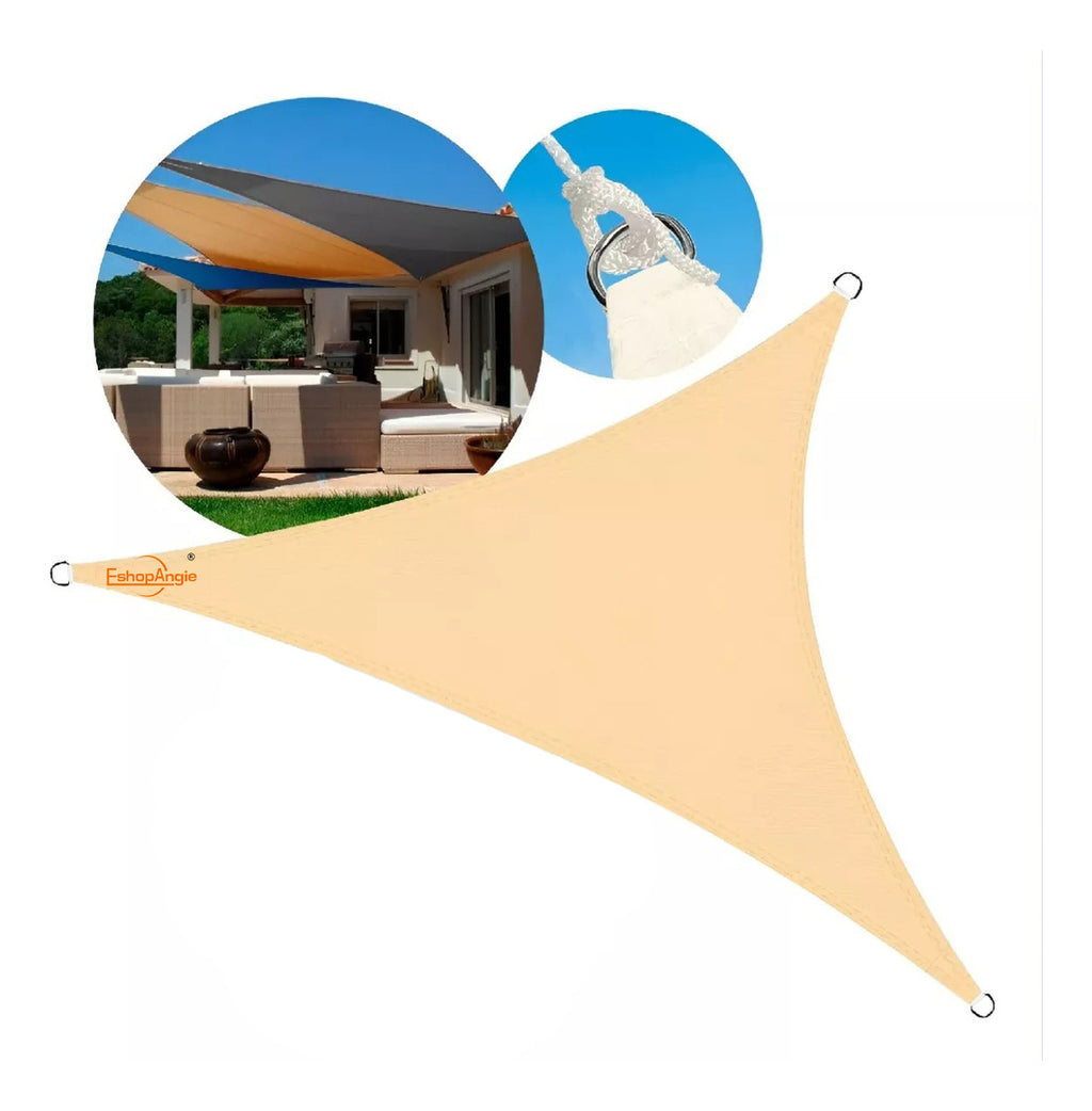 Carpa Toldo Vela Triangular 4x4x4 – Protección UV Impermeable