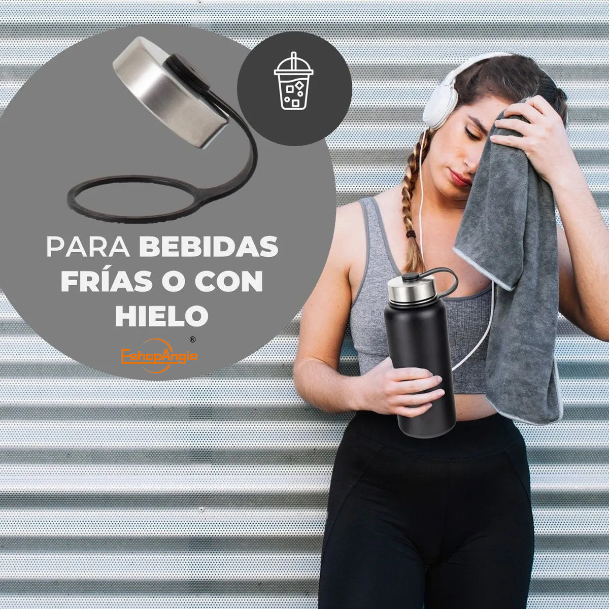 Termo Botella Agua Térmica Acero Inoxidable – Retención de Temperatura de 12 Horas Caliente y 24 Horas Fría