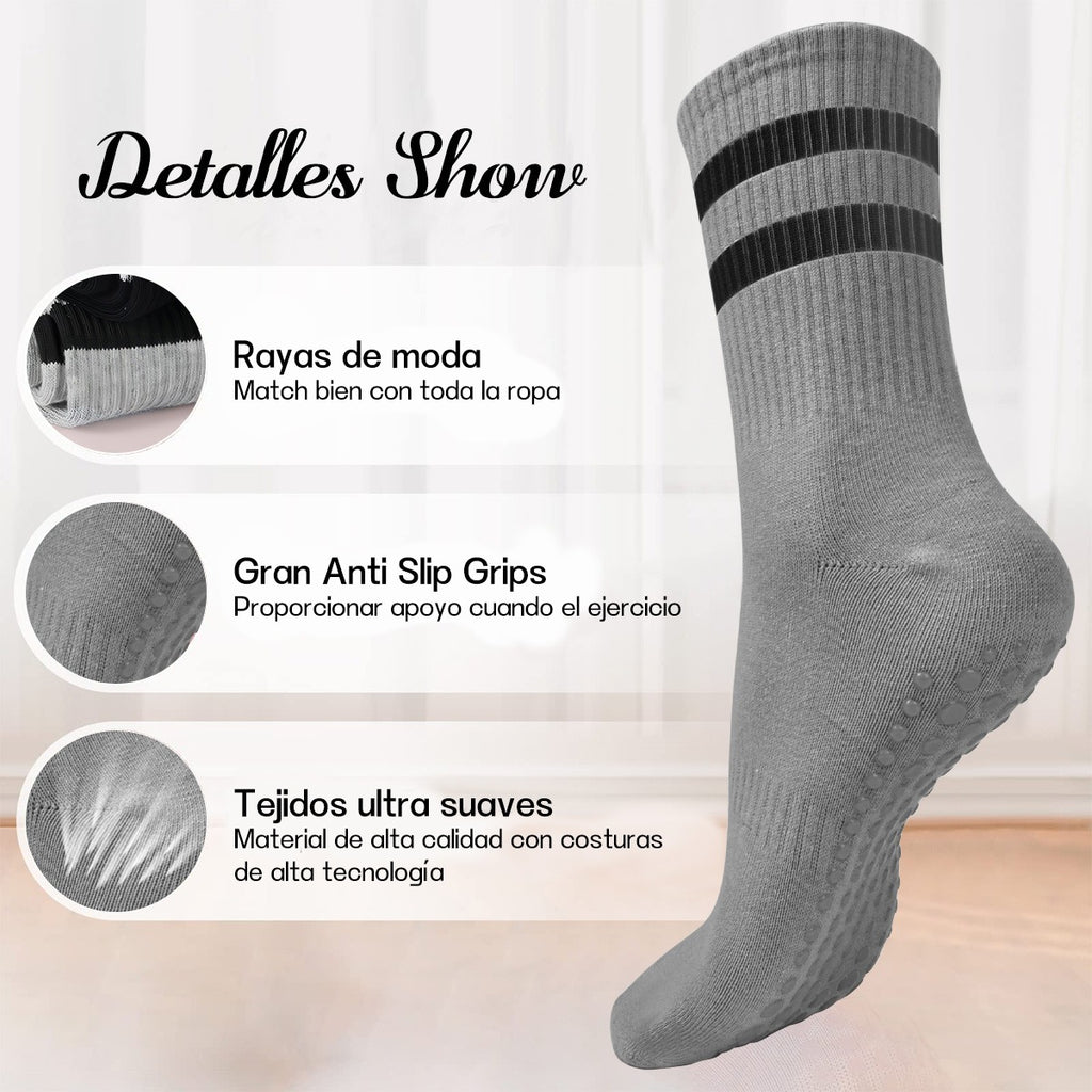 Calcetines Antideslizantes Yoga Pilates – Comodidad y Estabilidad para Ejercicio