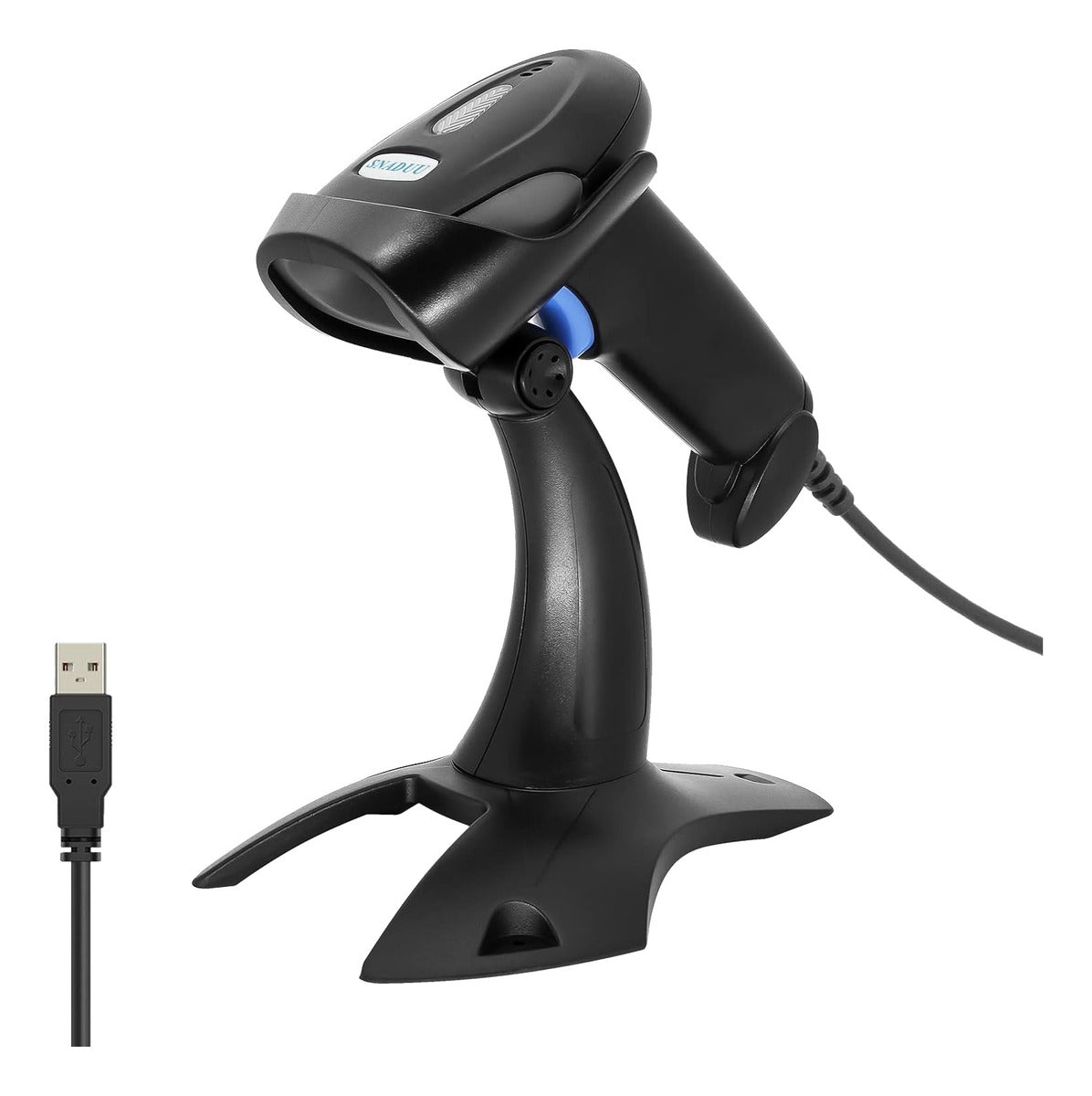 XYZ Lector Código De Barra Láser USB Con Base – Lectura Rápida Y Precisa