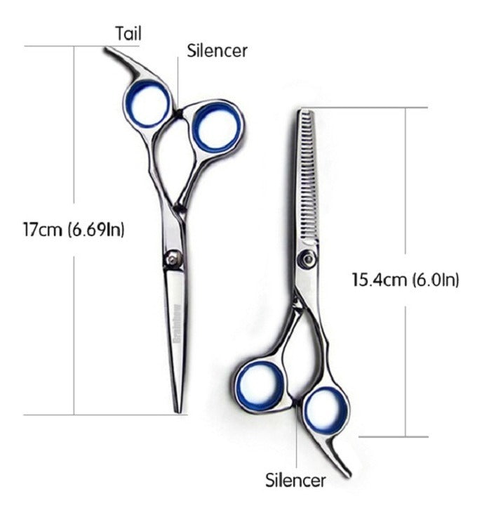 Set De Peluqueria Tijeras Entresecadora – Precisión Y Rendimiento Superior