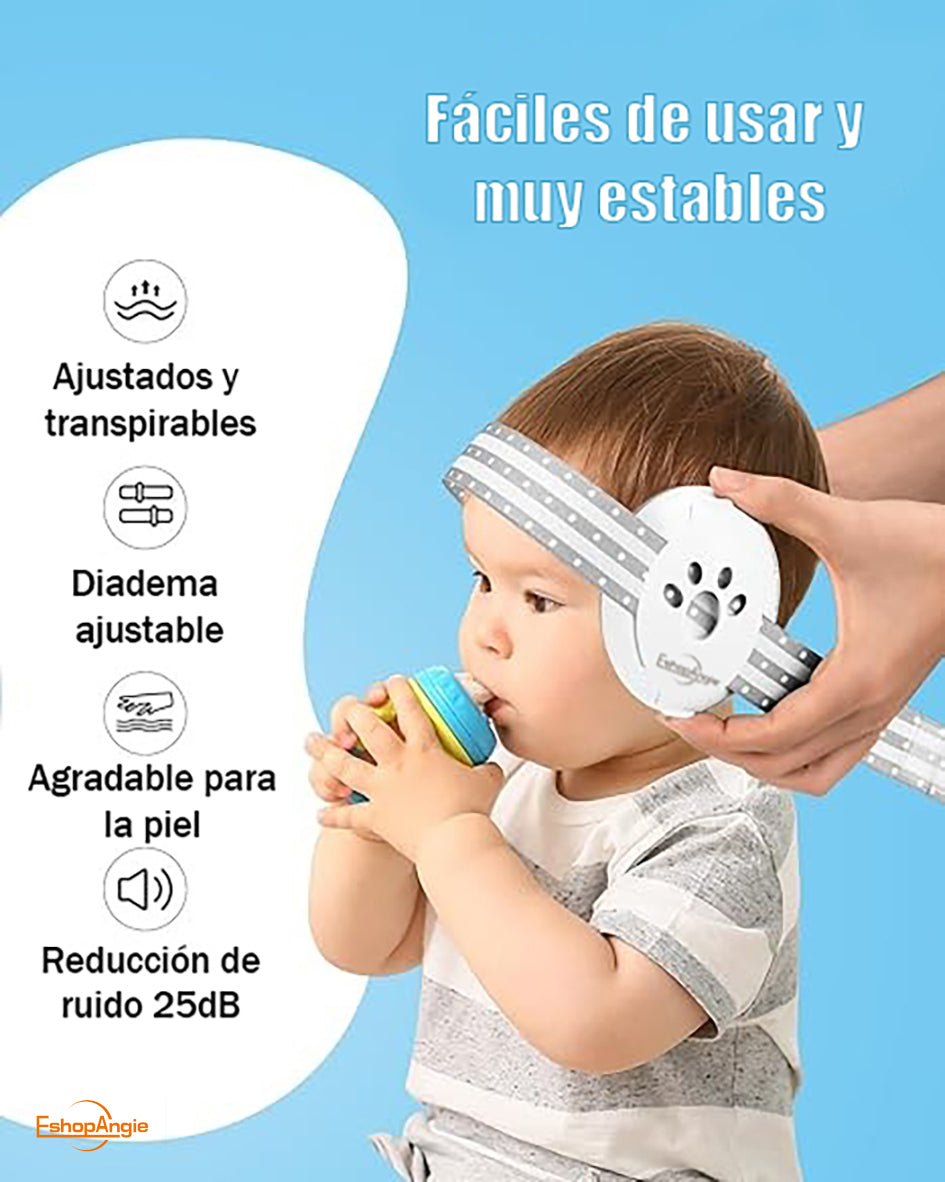 Protección Audífonos Antiruido – Reducción de Ruido Multicapa para Niños