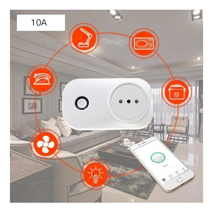 SmartHome Enchufe Inteligente Wifi 10A – Control Remoto Desde Su Celular