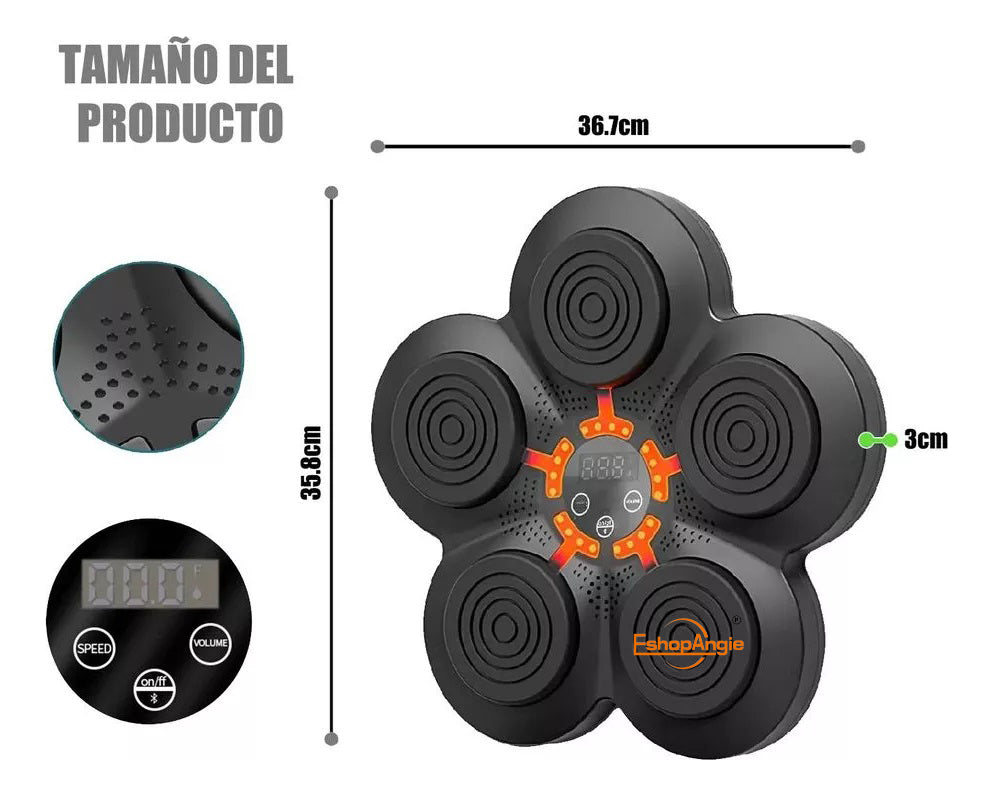 Máquina De Boxeo Entrenamiento Musical Inteligente Bluetooth – Mejora Tu Tiempo De Reacción
