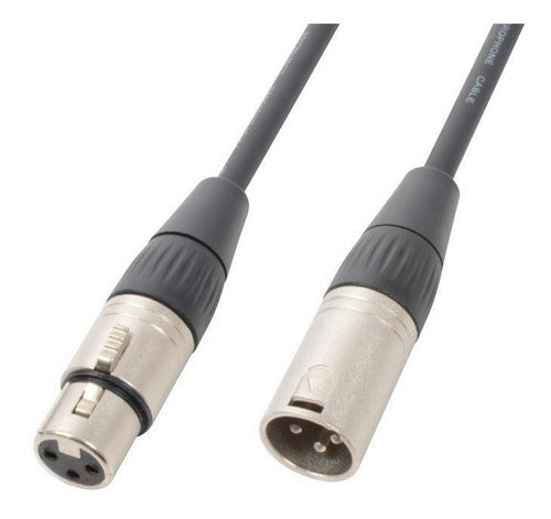 Cable XLR Macho Hembra 1 Metro – Conexión de Sonido Nítido y Profesional