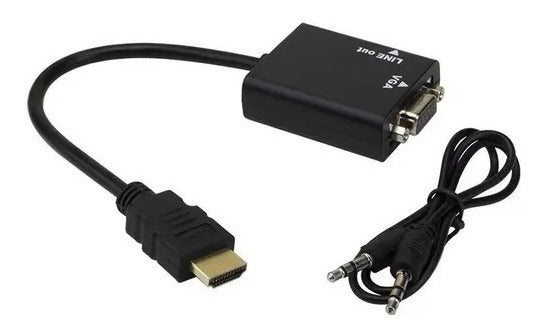 Adaptador HDMI A VGA Con Audio HD – Solución Versátil Para Presentaciones