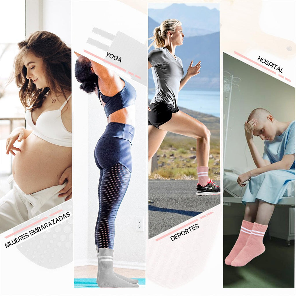 Calcetines Antideslizantes Yoga Pilates – Comodidad y Estabilidad para Ejercicio