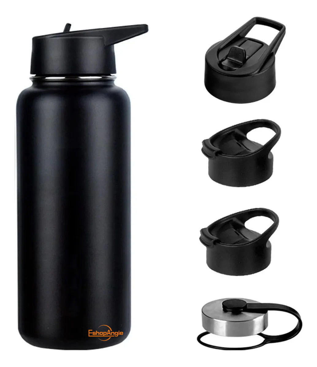 Termo Botella Agua Térmica Acero Inoxidable – Retención de Temperatura de 12 Horas Caliente y 24 Horas Fría