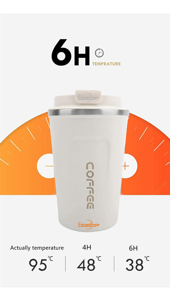 Termo Mug Café – Acero Inoxidable Portátil 380ml