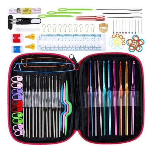 Set Crochet 100 Pcs Accesorios – Herramientas Esenciales para Crear Proyectos Personalizados