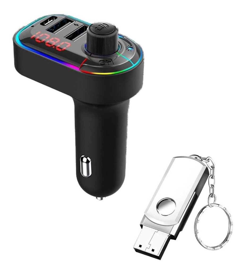 Transmisor Fm Bluetooth Dual Usb Mp3 Auto – Conexión Rápida y Estable