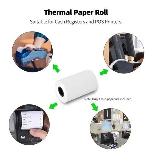 Papel Térmico 58mm – Impresión Clara y Duradera