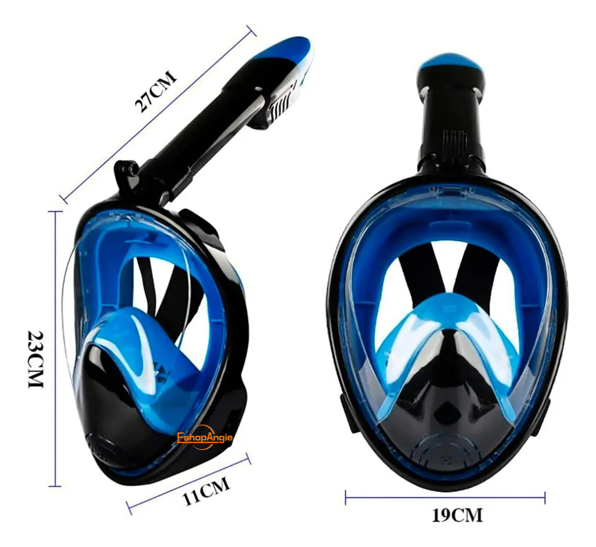 Máscara Snorkel Fullface Antiniebla – Visibilidad Panorámica de 180 Grados