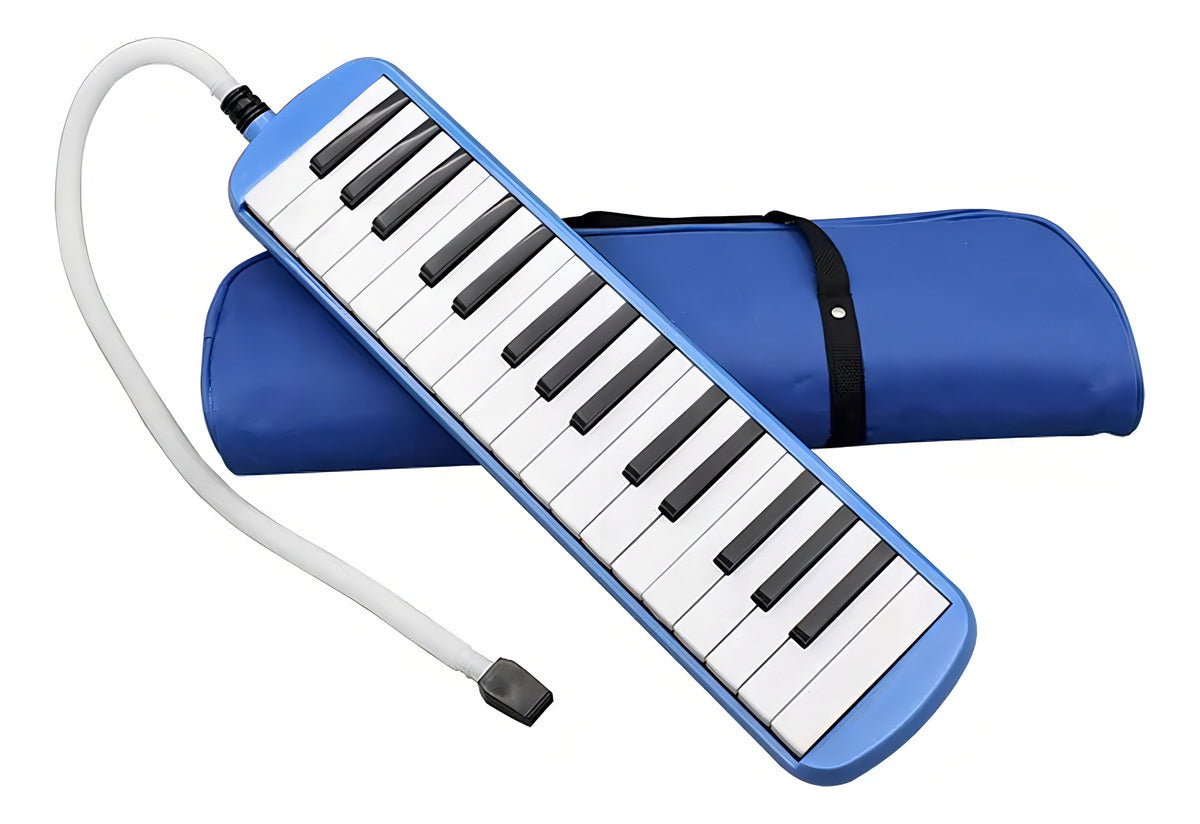 Melódica Teclado 32 Notas – Diseño Clásico en Color Azul