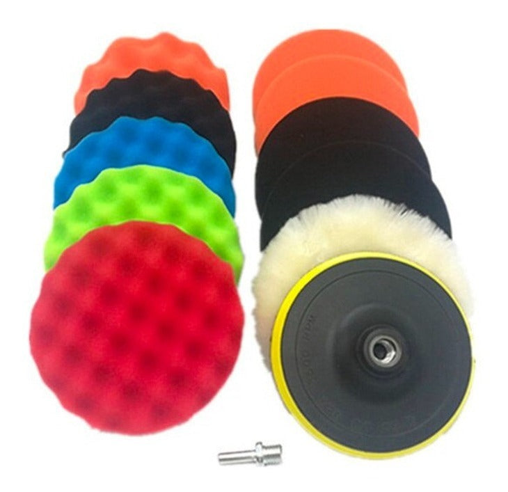 Mat Set 10 Accesorios Discos Esponjas Pulir Pulidoras Auto – Acabado Impecable y Profesional