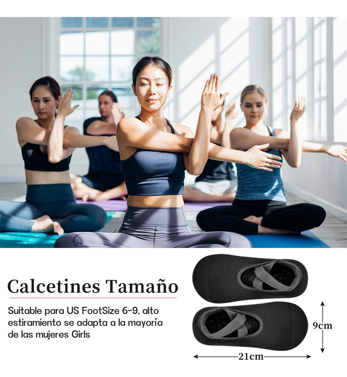 Calcetines Antideslizantes Yoga Pilates – Máximo Confort y Estabilidad