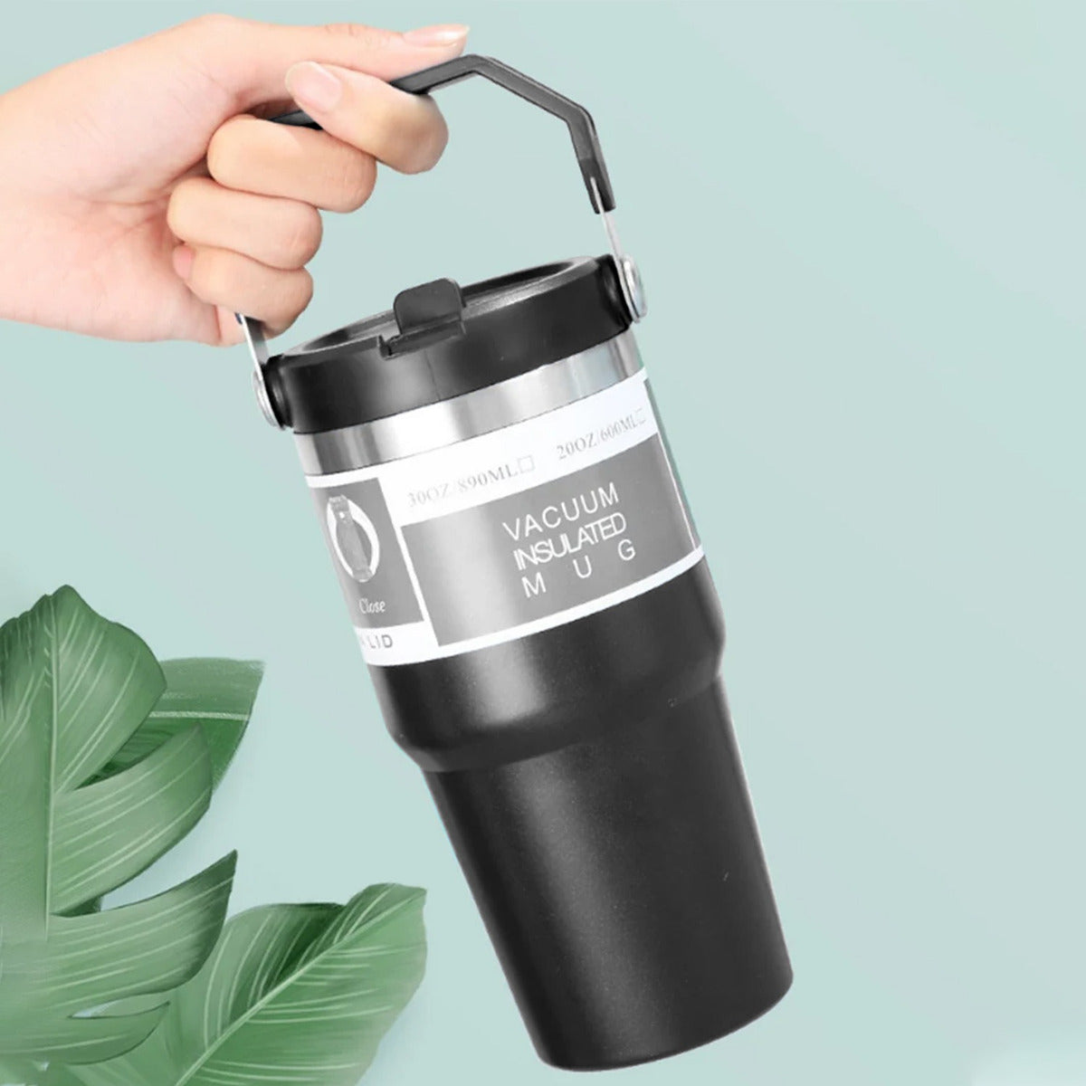 MugVivo Vaso Termo 600ml – Diseño Portable y Acero Inoxidable