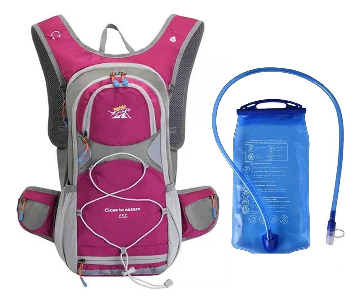 OutdoorPro Mochila De Hidratación 2L – Ligera Y Conveniente Para Aventuras Al Aire Libre