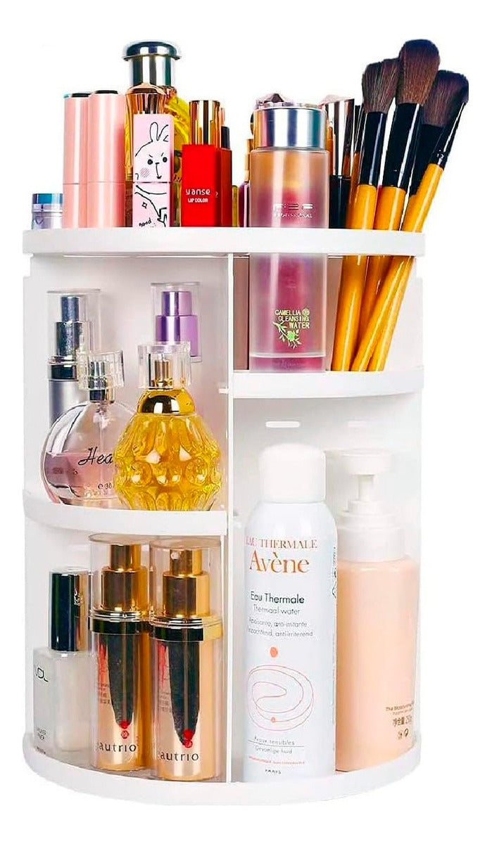 Organizador De Maquillaje Cosmetiquero Giratorio 360 Grados – Almacenamiento Eficiente y Elegante