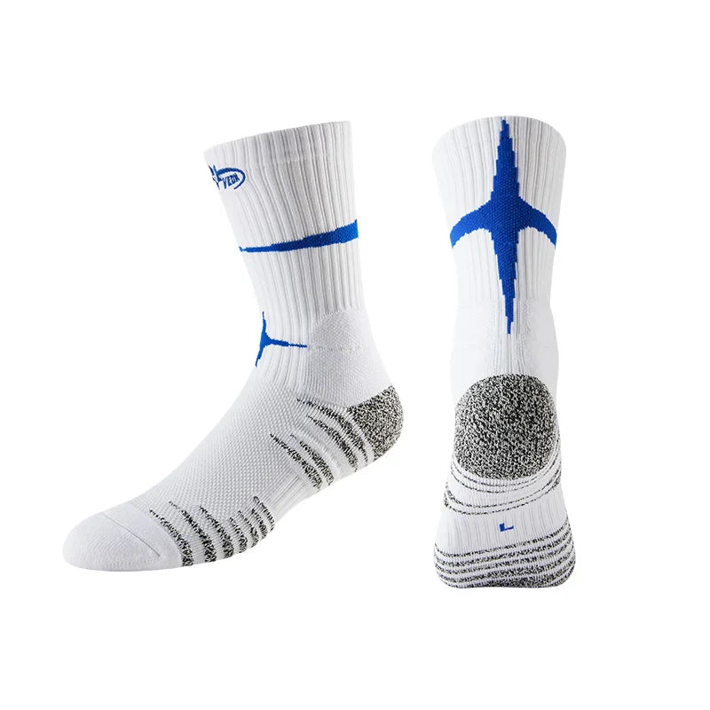 Veidoorn Towel Bottom Basketball Socks – Enhanced Ankle Support and Breathability