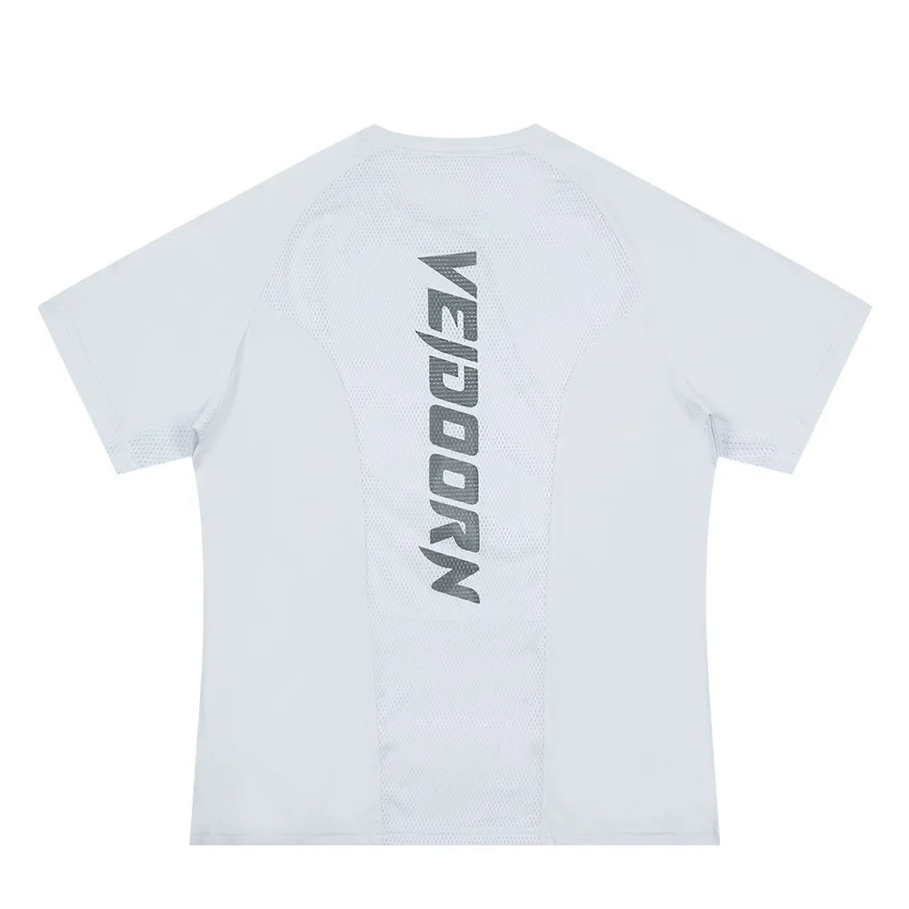 Veidoorn 2025 Men's Breathable Running Shirt – Quick-Dry Fabric with Mesh Back