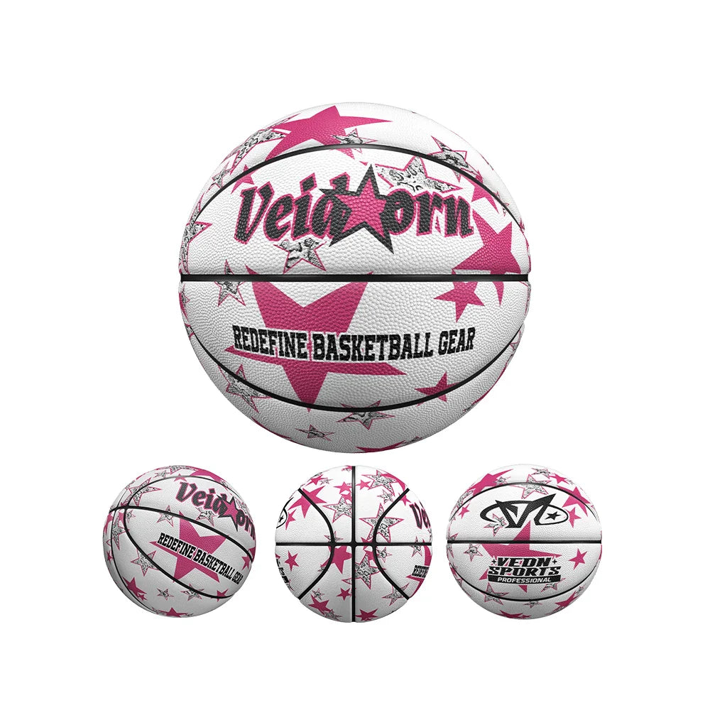 Veidoorn Size 7 Star Basketball – Durable PU Material for Exceptional Performance