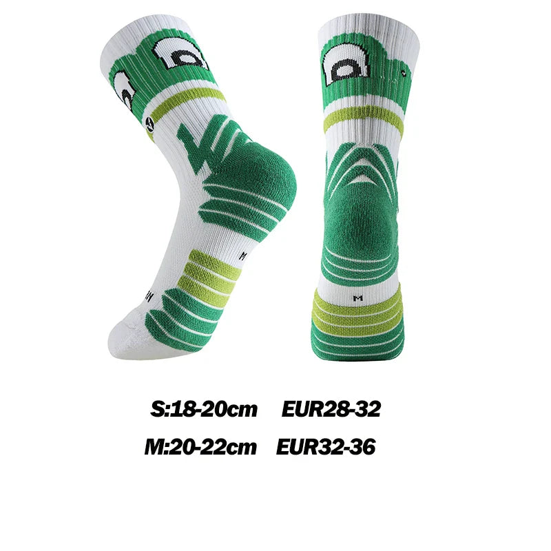 Veidoorn Basketball Socks for Kids – Funny Frog Design with Anti-Slip Cushioning