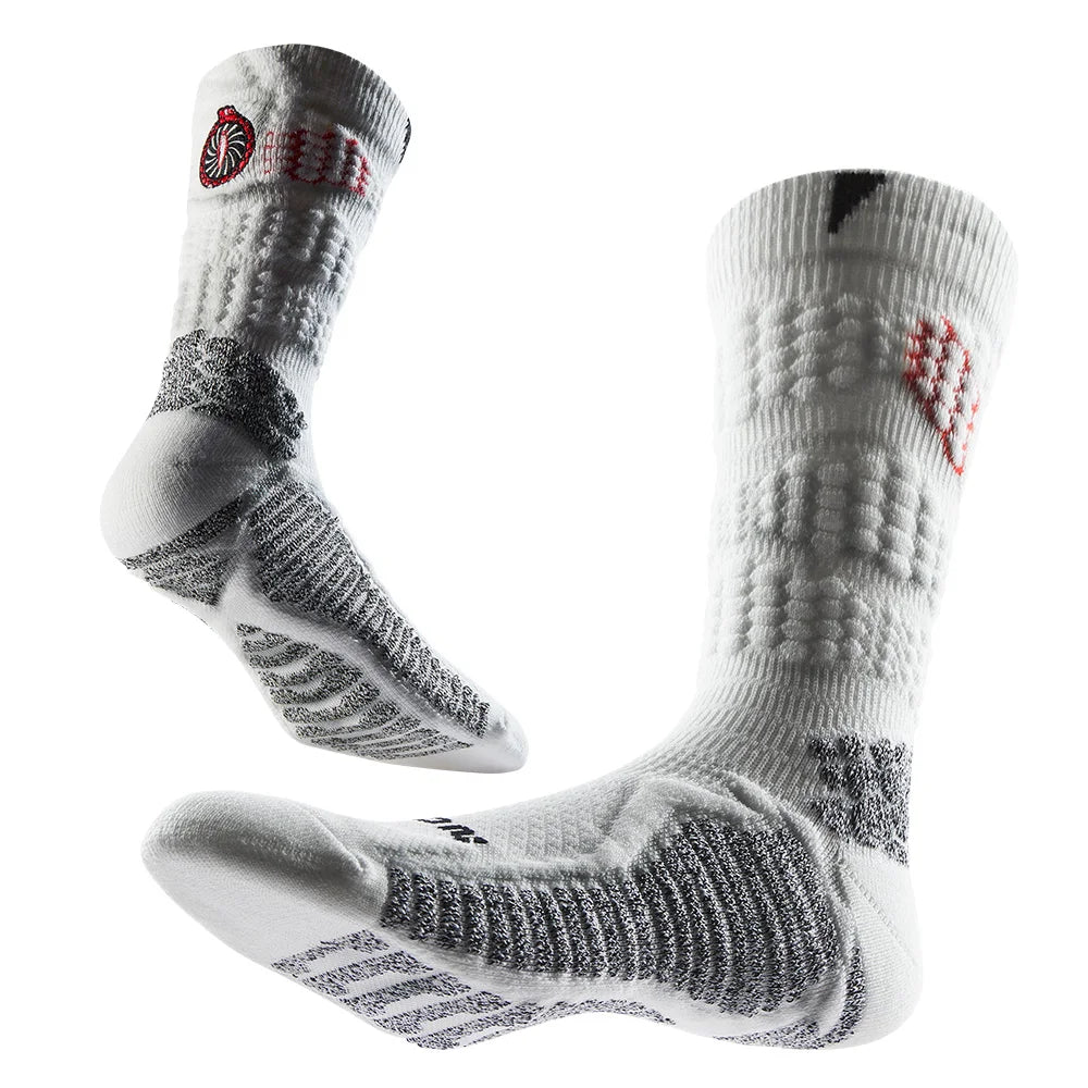 Veidoorn Towel Bottom Darn Tough Socks – Moisture Absorbing Non-Slip Comfort