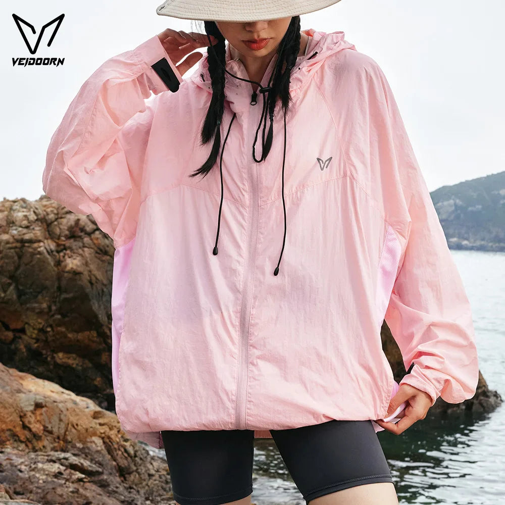Veidoorn Outdoor Sun Protection Jacket – UPF 50+ Windproof and Lightweight