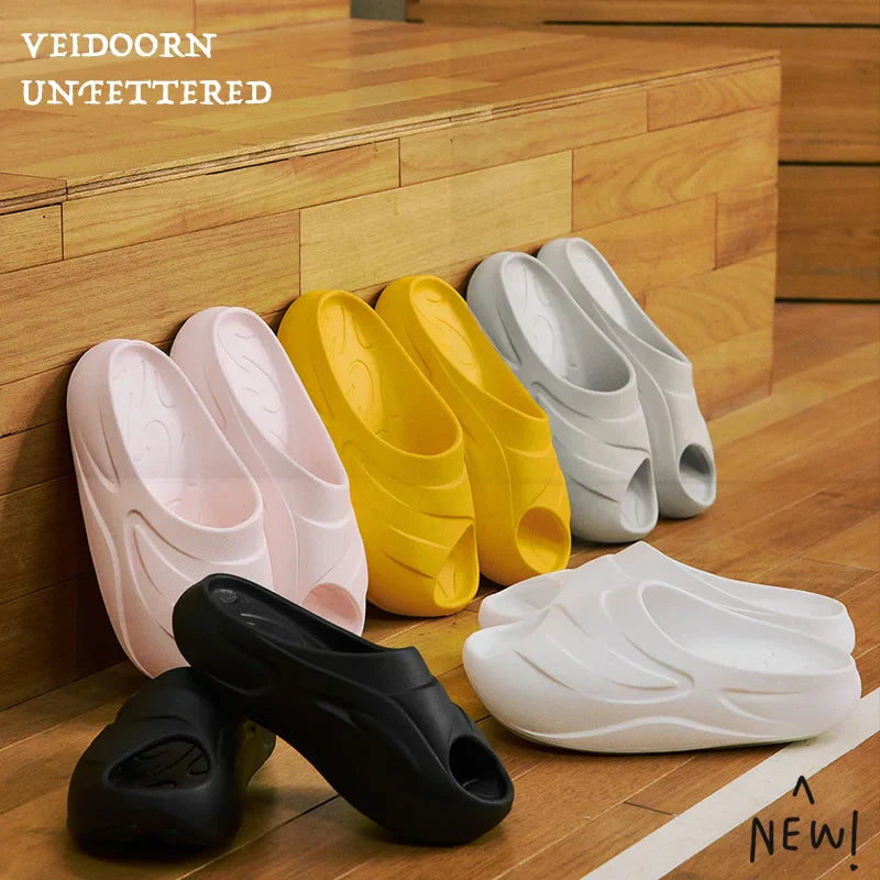 Veidoorn Lightweight Slippers – Cushioned Thick Sole for Ultimate Comfort