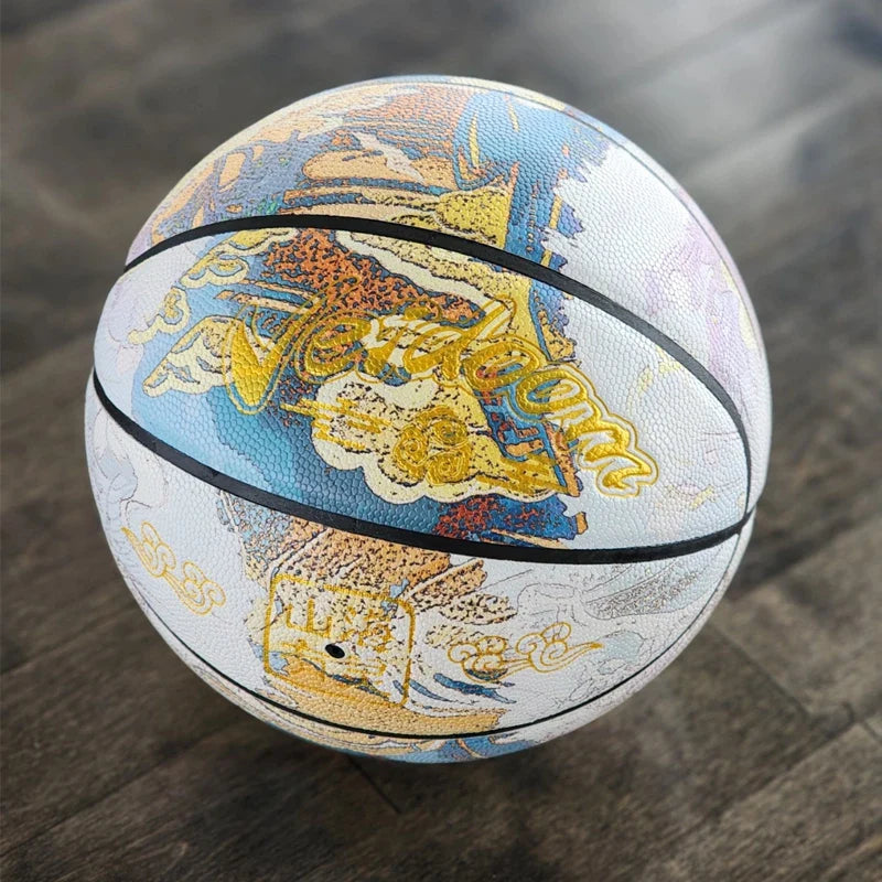 Veidoorn Chinoiserie PU Game Basketball – Professional Quality Size 7 Outdoor Ball