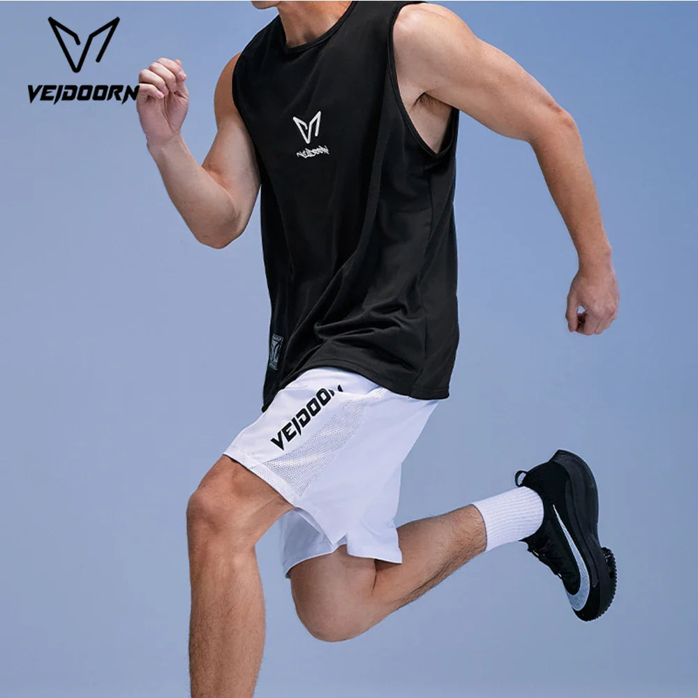 Veidoorn 2025 Men's Lightweight Breathable Mesh Running Vest – Quick-Dry Comfort for Fitness Workouts