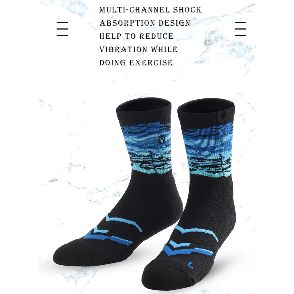 Veidoorn Women Sport Socks – Comfortable Compression with Beach Tree Design