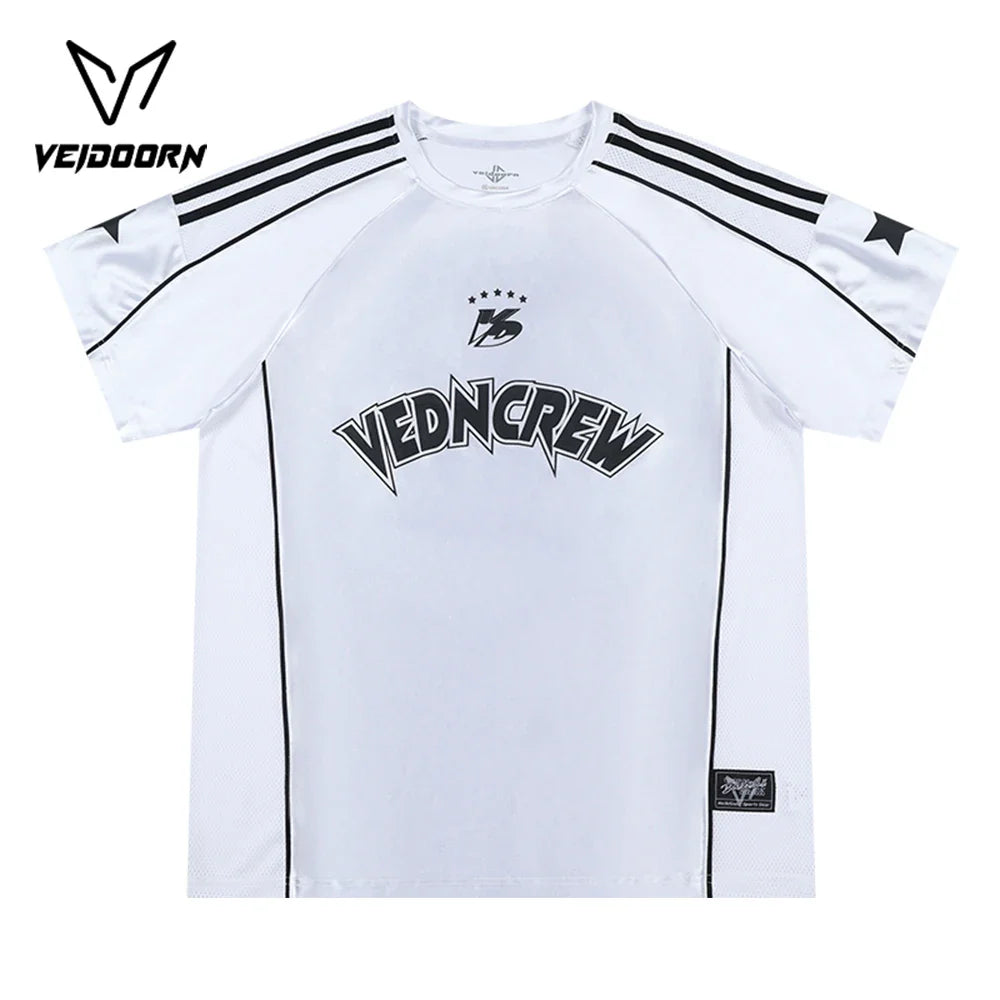 Veidoorn Summer Basketball Jersey – Breathable Quick Dry Mesh Workout Tee