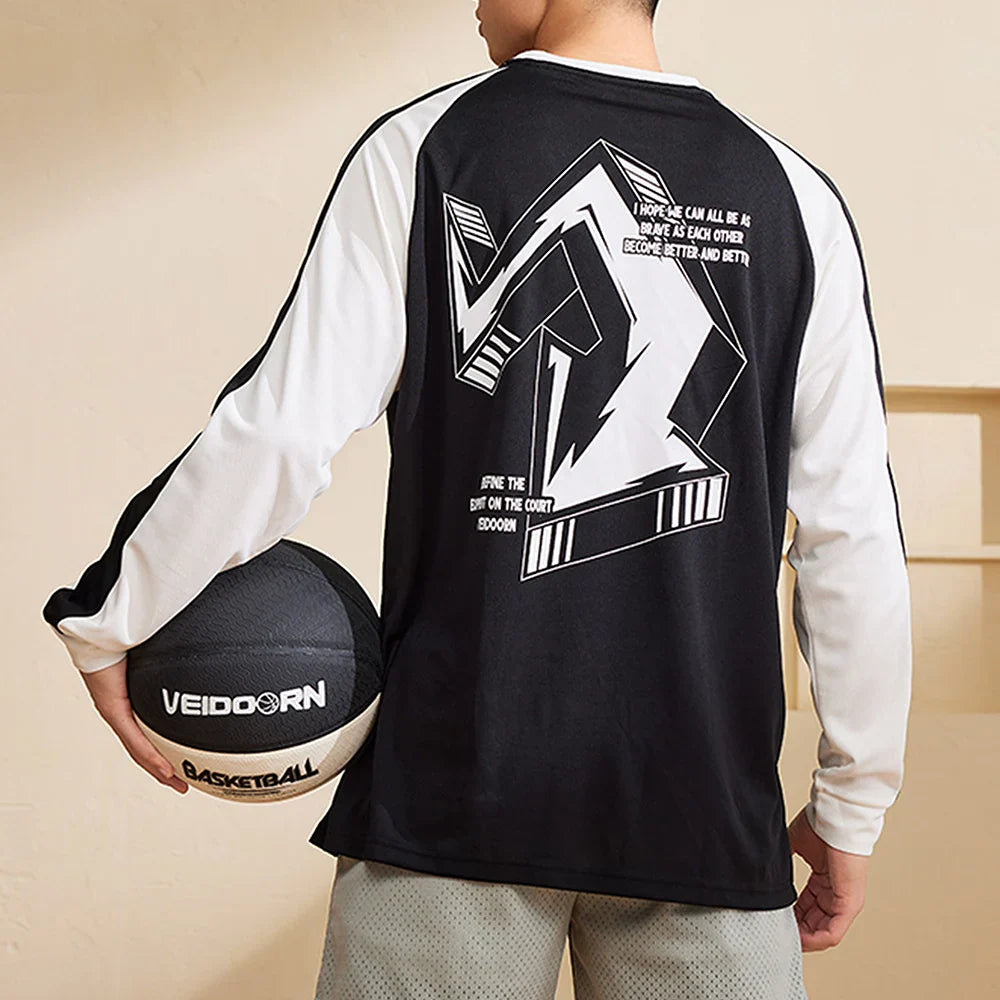 Veidoorn Breathable Long Sleeve Training Jersey – Ultimate Comfort and Quick Dry Performance