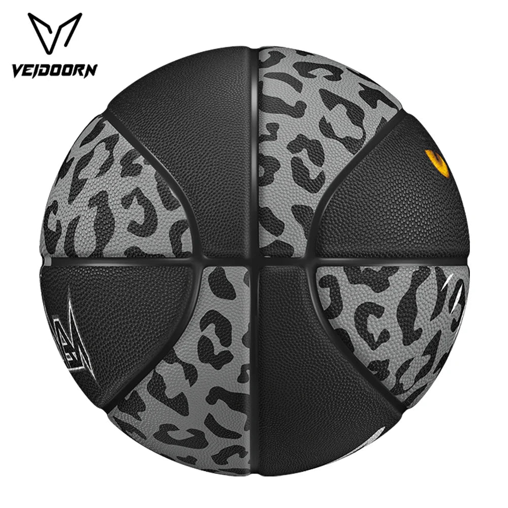 Veidoorn Official Size 7 Rubber Basketball – Durable Bounce Grip with Black Panther Design