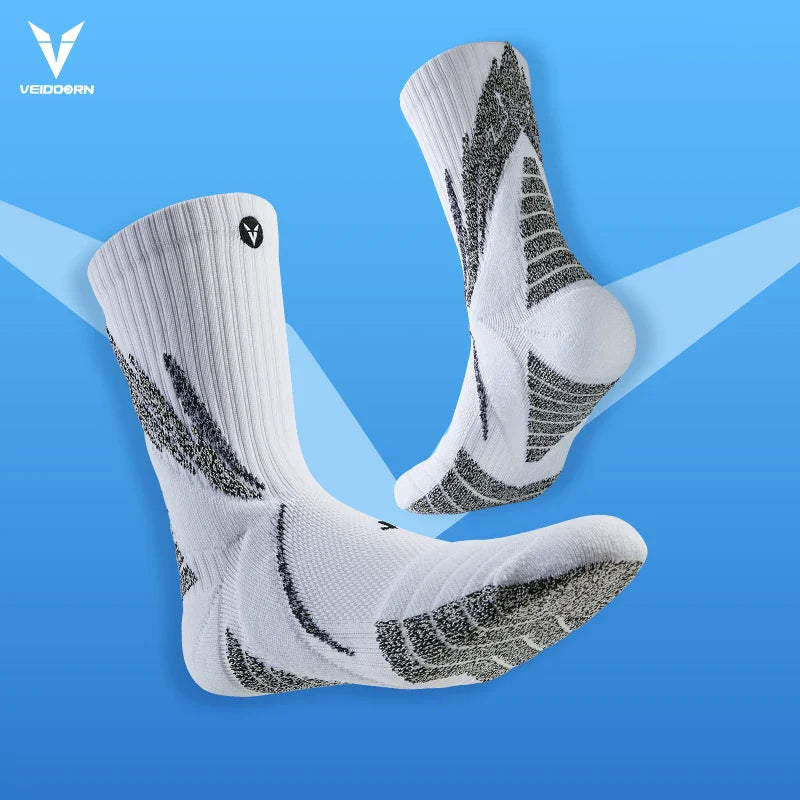 Veidoorn Professional Basketball Socks – Thick Non-Slip Breathable Design