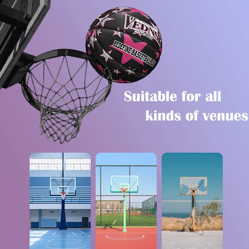 Veidoorn Size 7 Star Basketball – Durable PU Material for Exceptional Performance