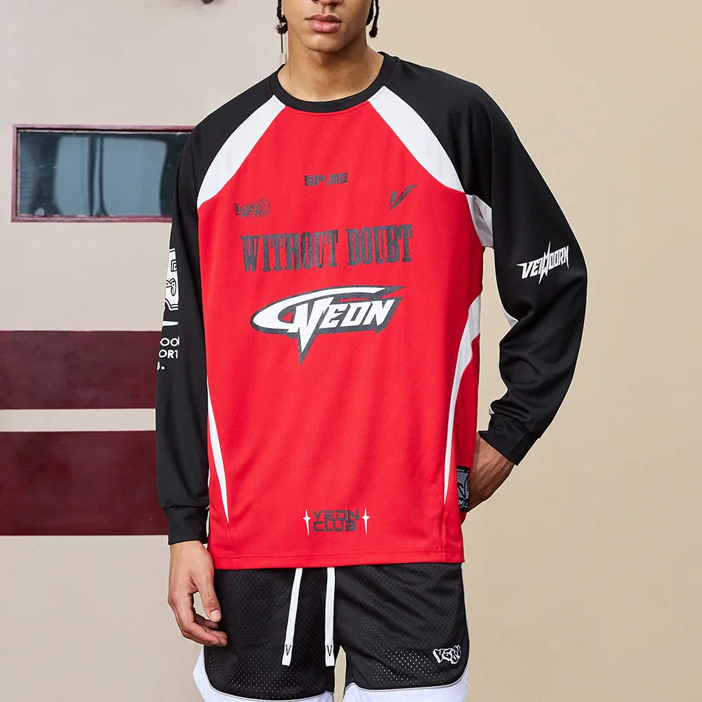 Veidoorn Thin Long Sleeve Basketball Shirt – Breathable Quick Dry Material
