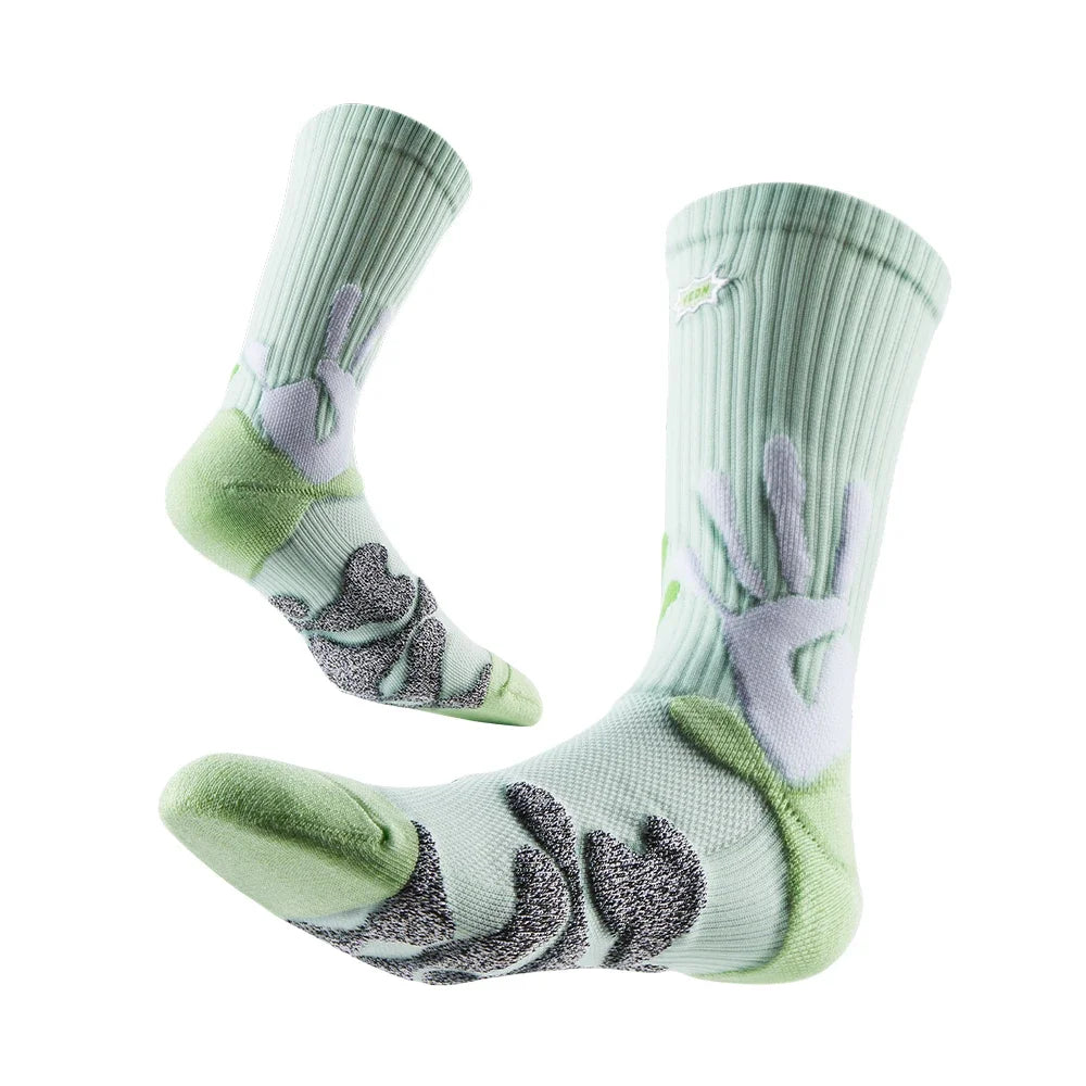 Veidoorn Athletic Crew Socks – Enhanced Comfort with Thicker Padding