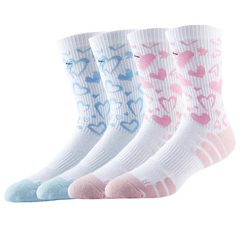Veidoorn Trendy Women's Athletic Socks – Cushioned and Moisture-Wicking Design