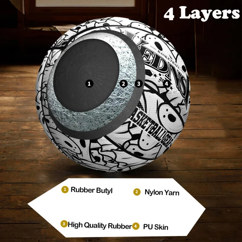 Veidoorn PU Basketball Size 7 – Exceptional Durability for Indoor and Outdoor Play