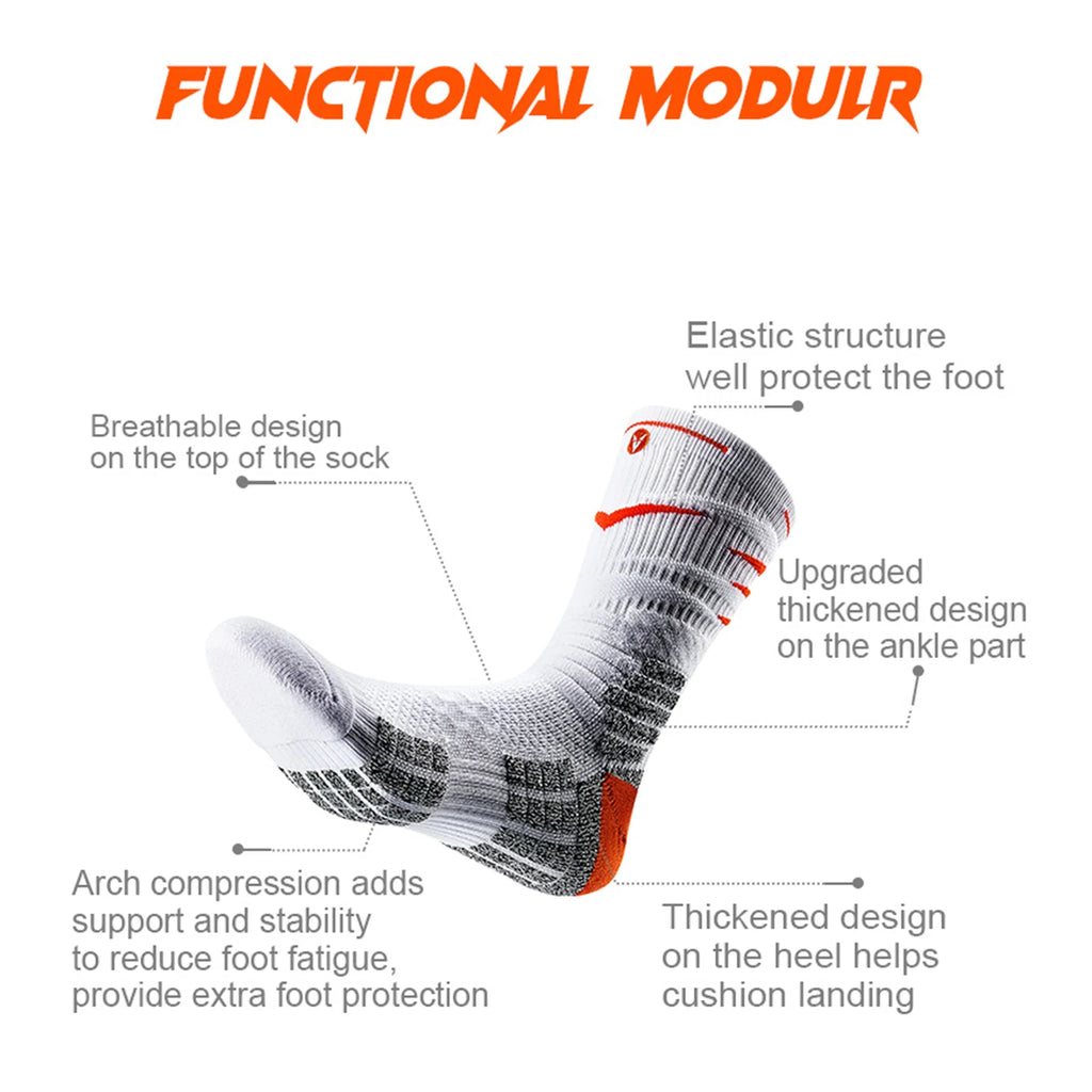 Veidoorn Athletic Cushioned Crew Socks – Superior Comfort and Secure Fit