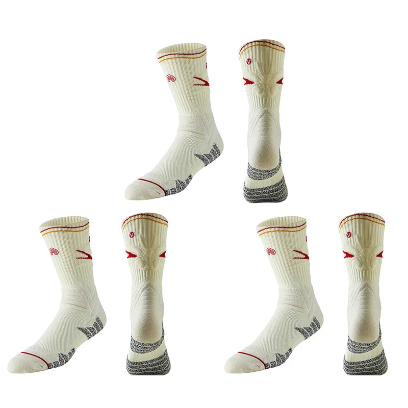 Veidoorn Towel Bottom Compression Socks – Breathable Non-Slip Grip for Athletes
