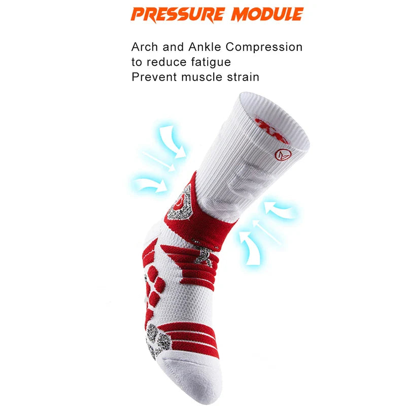 Veidoorn Professional Basketball Socks – Enhanced Anti-Slip Design for Optimal Performance
