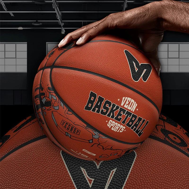 Veidoorn Size 7 Classic Color Rubber Basketball – Durable Grip for Indoor and Outdoor Play